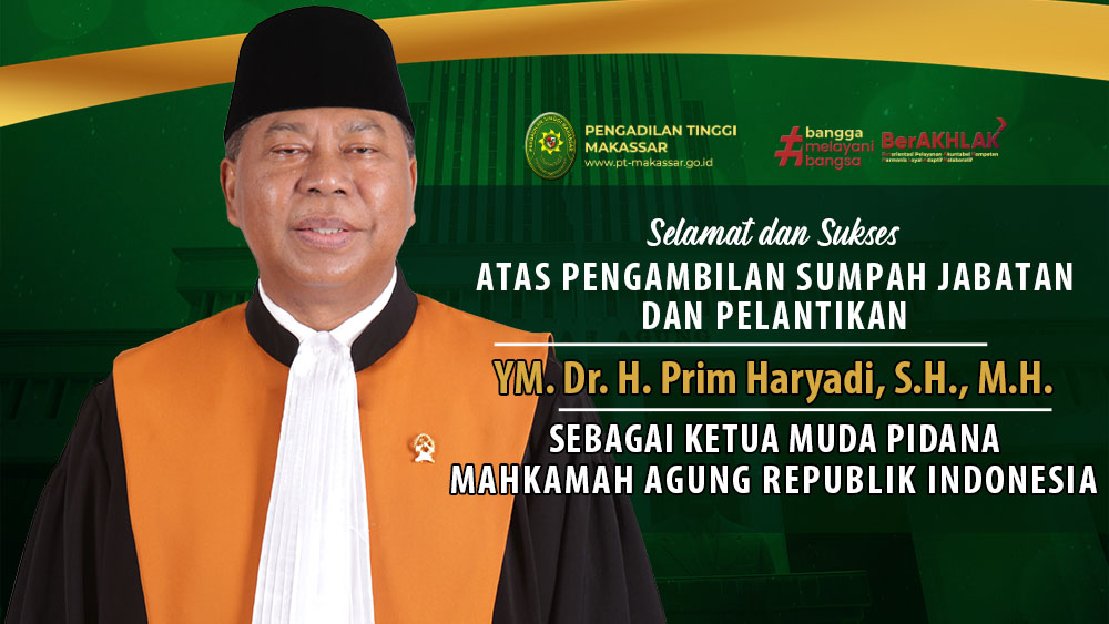 UCAPAN PELANTIKAN TUADA PIDANA MARI 