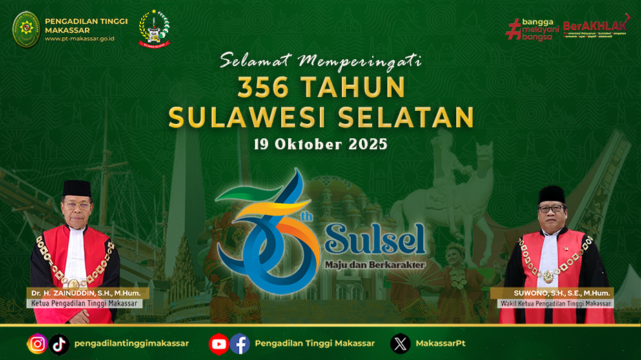 Hari Jadi Sulsel 356 2025 16 9